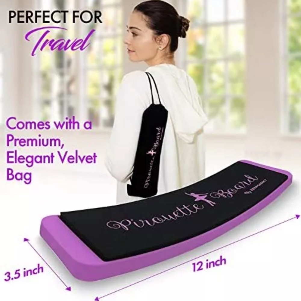Pirouette Ballet Turning Training Board NIP with velvet bag Spin Board